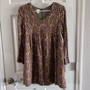 GOCCO Girls Longsleeve Printed Babydoll Dress